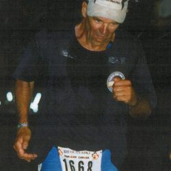 author Dan Dunaway competing in Ironman